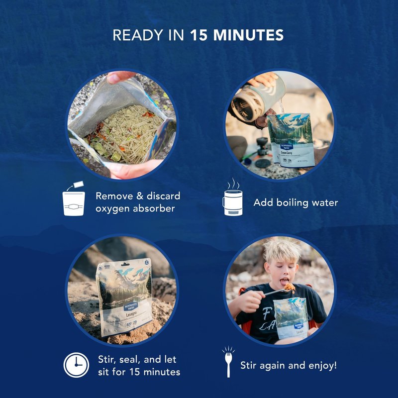 Backpacker's Pantry Dark Chocolate Cheesecake Mix - Freeze Dried Backpacking & Camping Food - Emergency Food - 13 Grams of Protein, Vegetarian - 1 Count