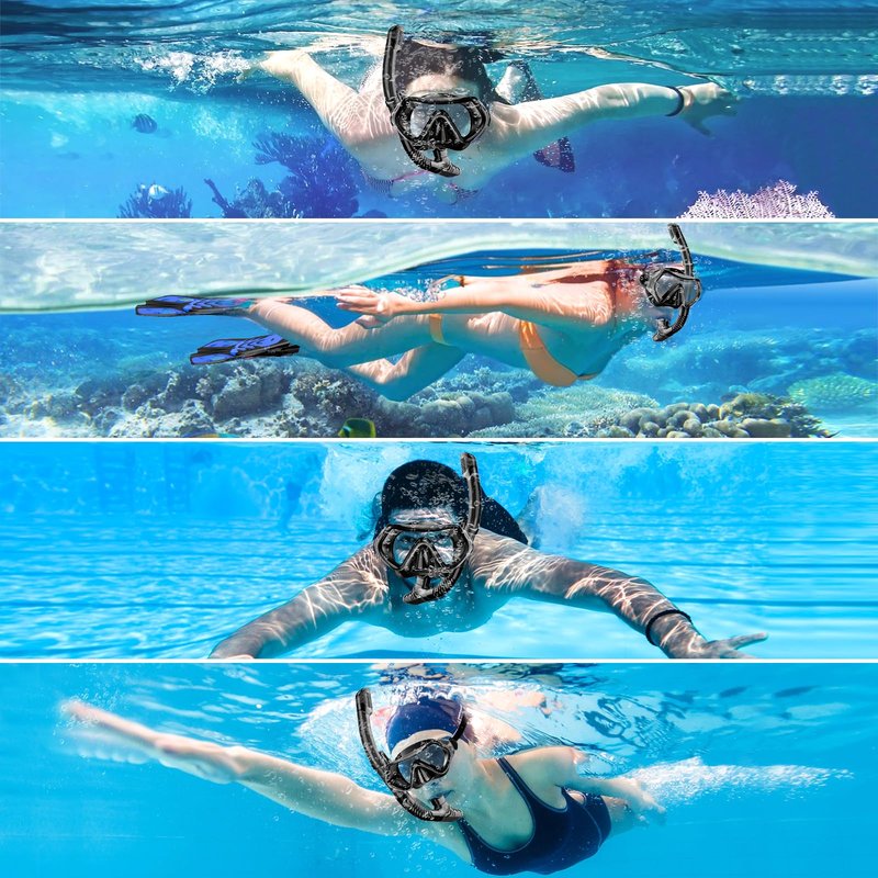 Snorkeling Gear for Adults, Snorkel Set for Adults
