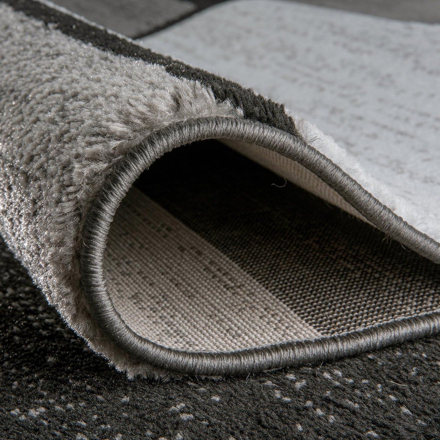 Rugshop Contemporary Modern Boxes for Home Office,Living Room,Bedroom,Kitchen Non Shedding Area Rug 3'3" x 5'3" Gray