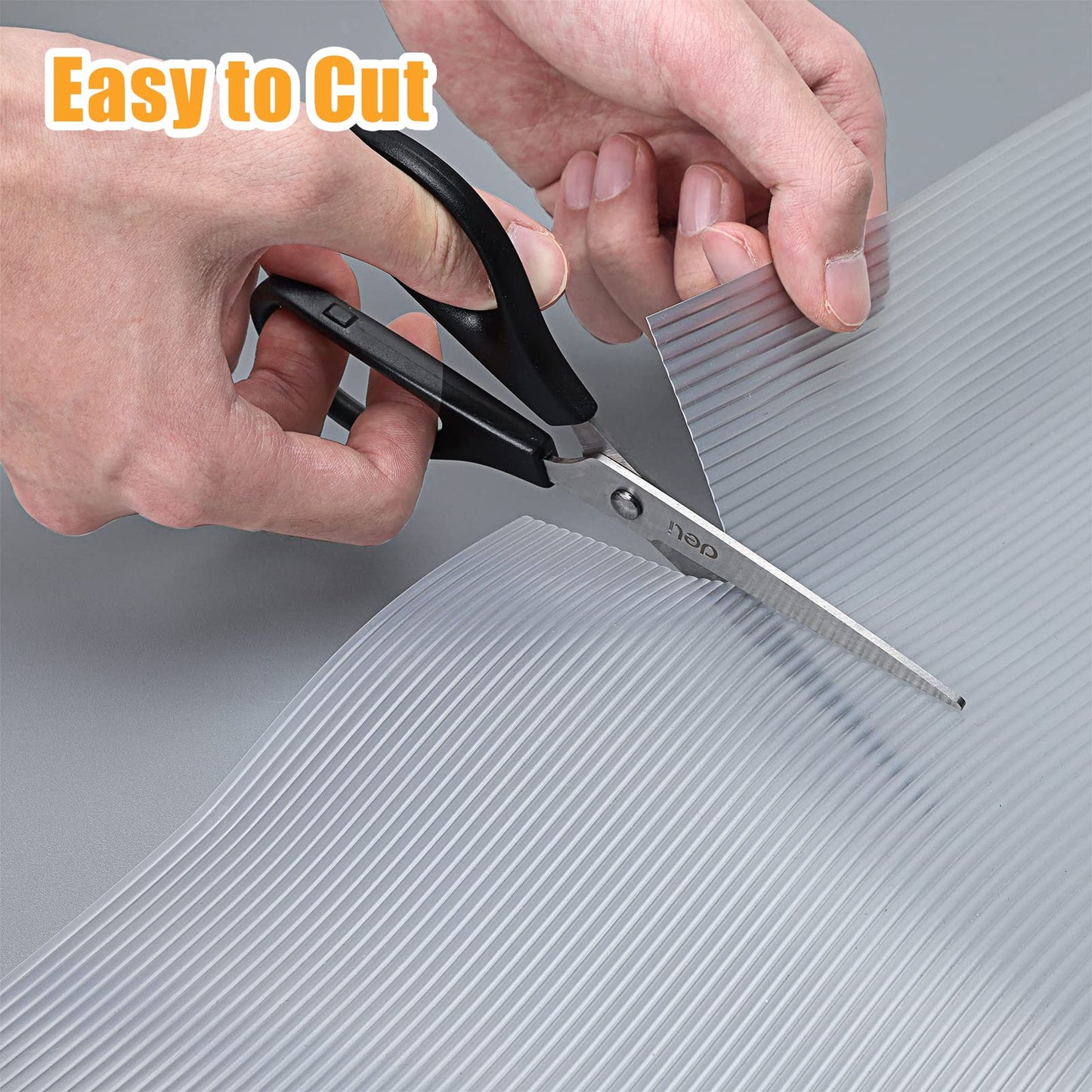 BAKHUK 4 Rolls Shelf Liner, 12 Inch x 25 FT Cabinet Liners for Shelves Non Slip, Non Adhesive Drawer Liner Waterproof, Clear Ribbed Washable Refrigerator Liners Fridge Mats for Kitchen Pantry