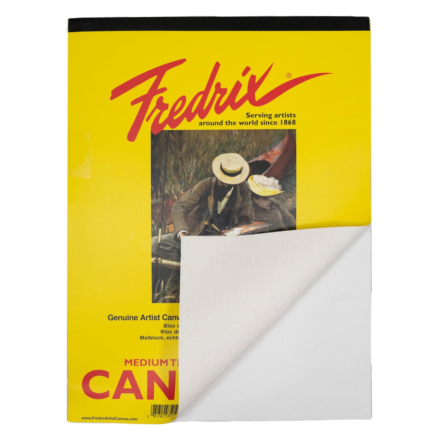 Fredrix 3500 Canvas Pads, 9 by 12-Inch - White