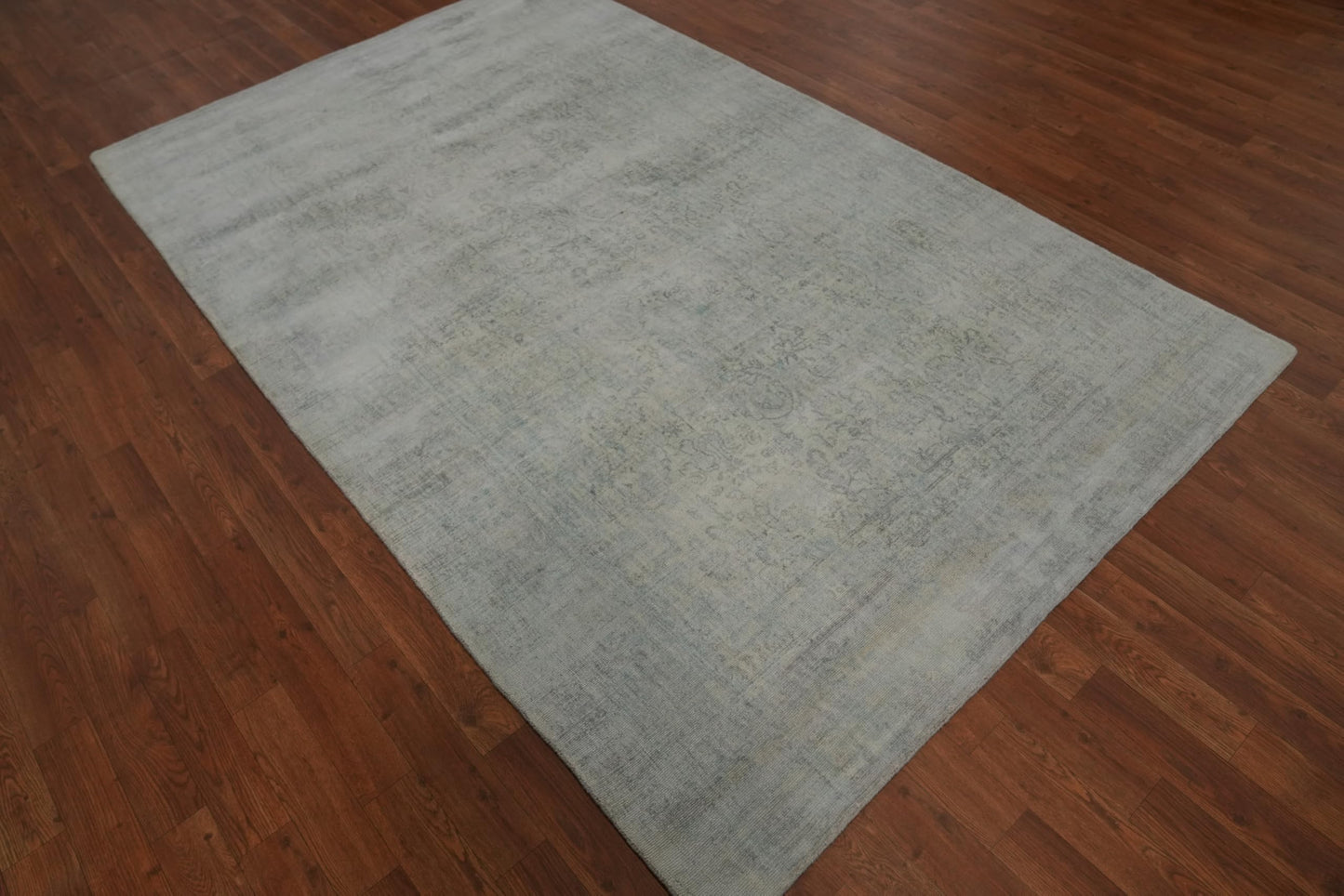 Rug Source Transitional Collection, 5x8 Rug, Hand Knotted Beige & Ivories Geometric Rug, Oriental Viscose Silk Carpet for Foyer, Entryway and Hallway