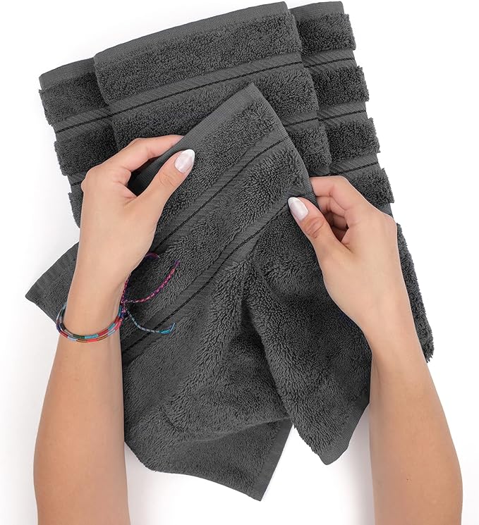 American Soft Linen Premium 3 Piece Towel Set, 1 Bath Towel 1 Hand Towel 1