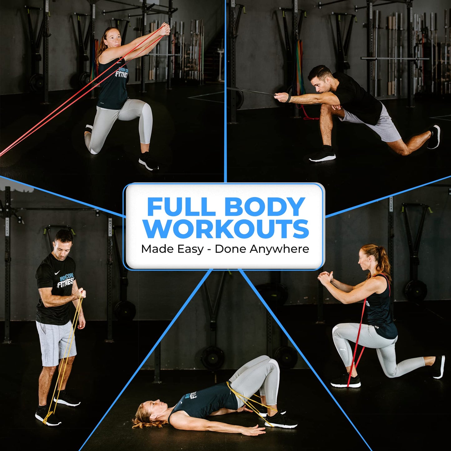 Pull Up Assistance Resistance Bands - Long Loop Power Bands for Men and Women - Strength Power Flexibility Training at Home & Gym - Ebooks & Workout Chart Included by Iron Core Fitness