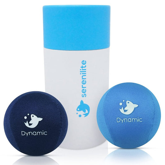 Serenilite Stress Balls for Adults & All Ages - Dynamic Resistance Squeeze Balls - 2 Pack Hand Exercisers for Therapy & Grip Strengthening
