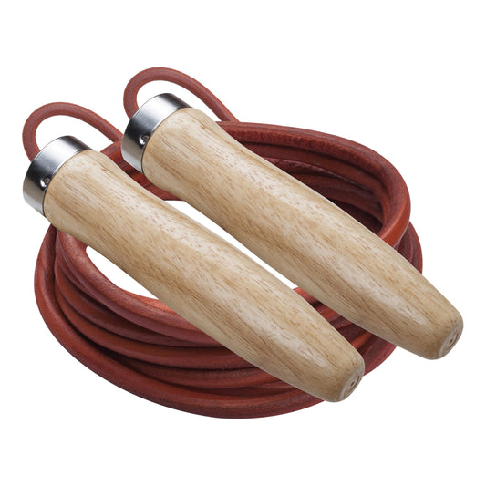 Champion Sports Leather Ball Bearing Jump Rope - Multiple Sizes , 9-Feet