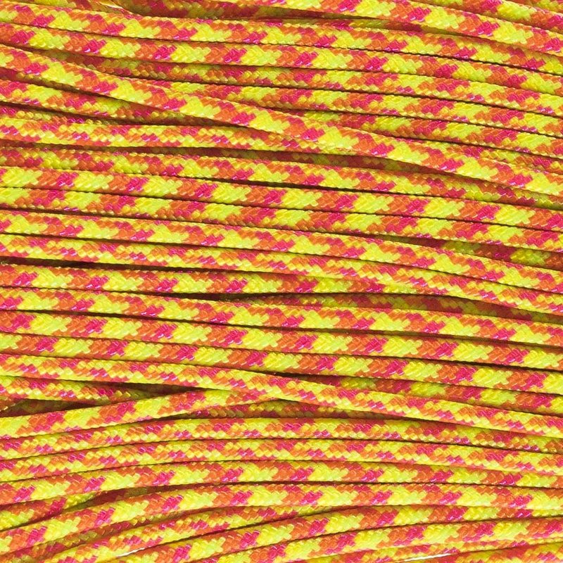 Paracord Planet 275lb Paracord – 3/32 Inch (2.38 mm) Nylon Crafting Cord with 5 Strand Inner Core – Starburst (50 ft)