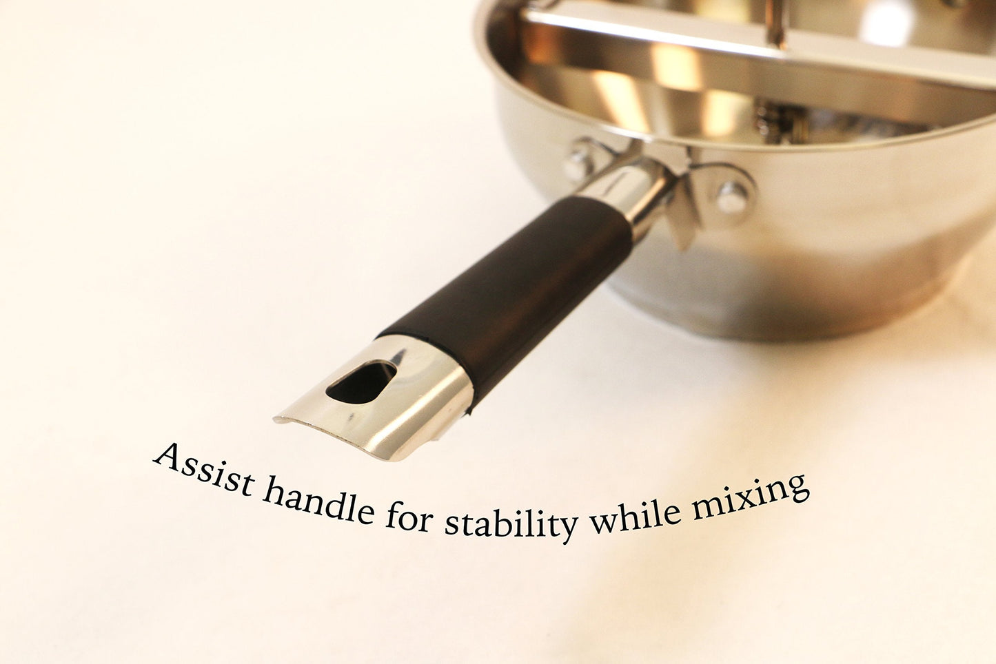 ExcelSteel Food Mill W/3 Grinding Sizes, 17" x 8.25" x 3.75", for Versatile Textures in Soups, Sauces, and Foods, Medium