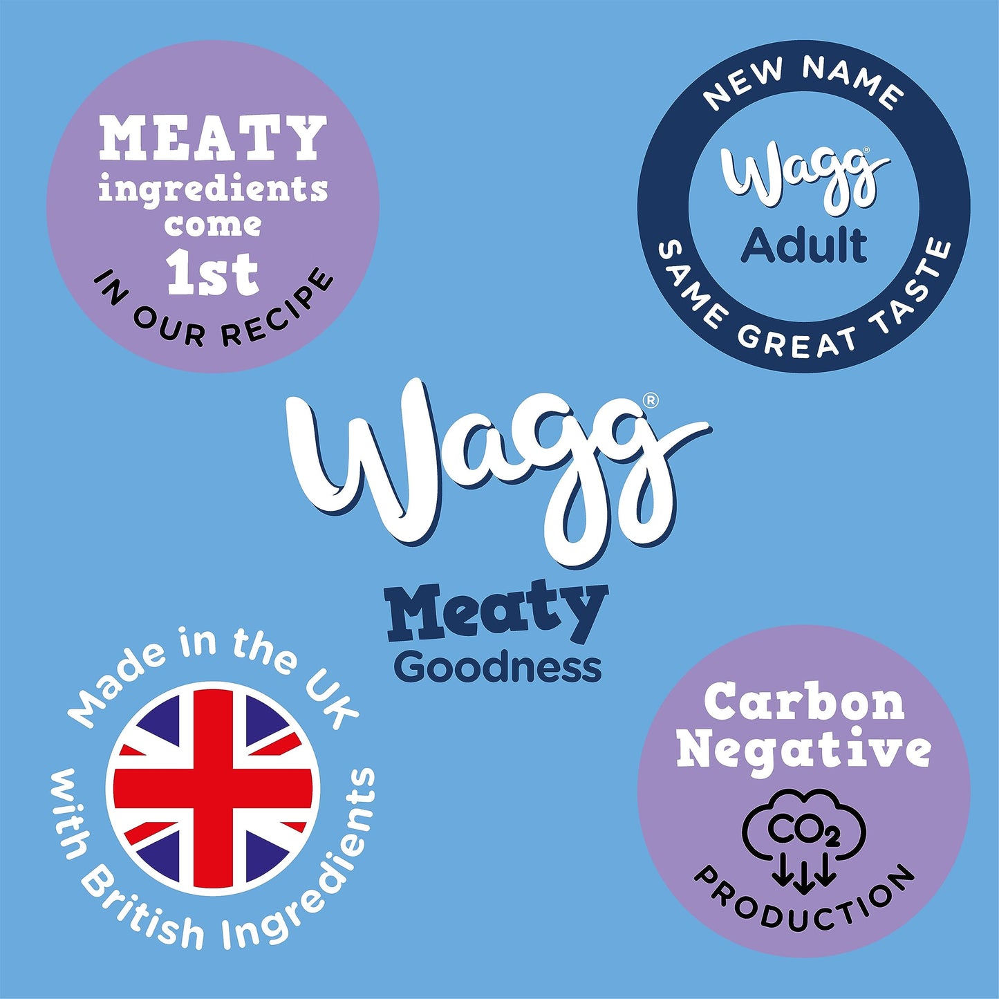 Wagg Meaty Goodness Complete Dry Adult Dog Food Beef Dinner 12kg - Meaty Ingredients Come 1st
