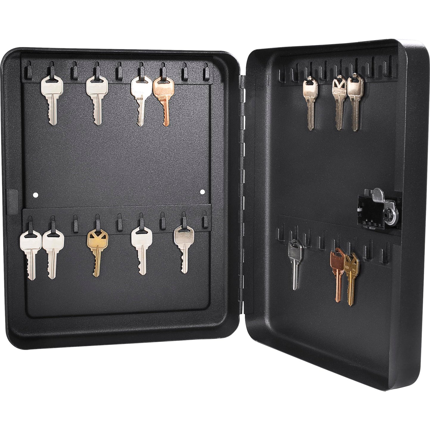 Barska Wall Mount Key Cabinet with Combination Code – Steel Locking Key Organizer Box for Home, Office, Business, Rental Property, and Commercial Use