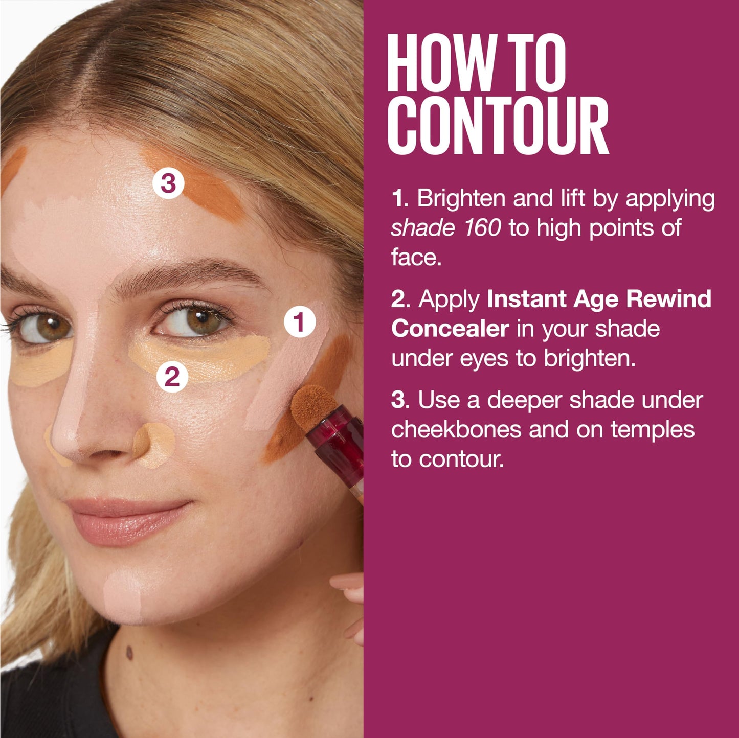 Maybelline New York Instant Age Rewind Eraser Dark Circles Treatment Concealer - 2 Fluid oz - Shade 160 - Brightener
