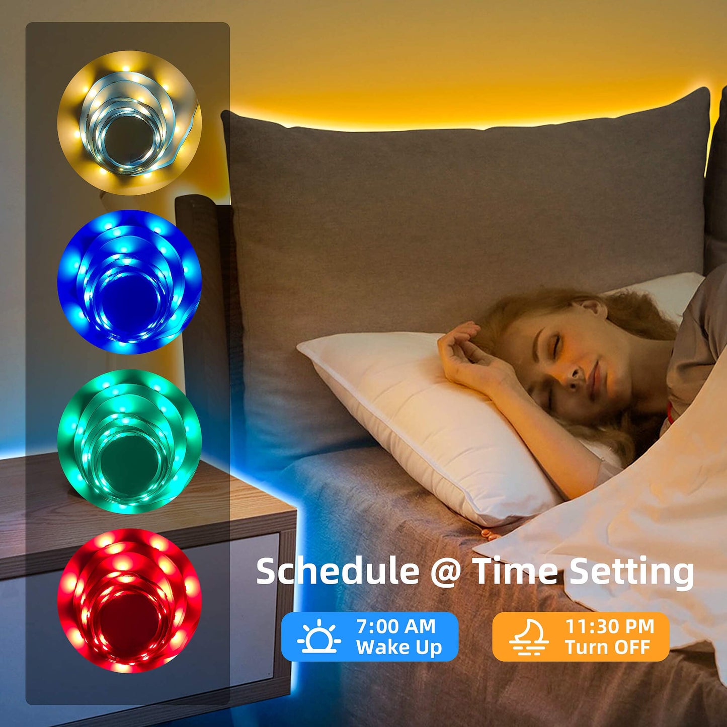 GIDERWEL 32.8ft ZigBee RGBW LED Strip Lights Smart Dimmable Kit with ZigBee 3.0 Controller,Work with Hub Bridge Echo Plus for APP/Alexa Voice Control RGB Warm White RGBWW LightStrip Ambiance Lighting