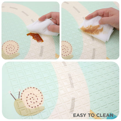 kidoola Reversible Large Baby Play Mat | Soft Playmat for Baby's Crawling, Tummy Time | Thick Floor Mats for Children, Toddlers & Babies | Play Mats for Floor in Bedroom, Nursery & Playroom (Style 1)
