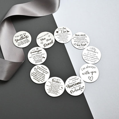 CINDYHE Pocket Hug Token keychain Gifts for Men Women Him Her Dad Mom Son Daughter Brothers Sisters Teacher Boy Girl Friends (Sobriety)