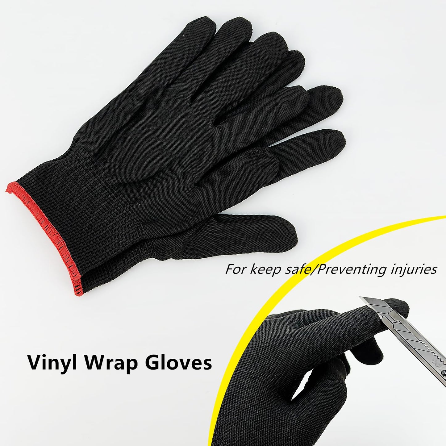 CARTINTS Car Install Tools for Vinyl Wrap, Vehicle Tinting Window Film Application Kit Includes Vinyl Wrap Magnets, 7 in1 Mini Squeegee, Felt Squeegee, Razor Blade Wrapping Cutter, 9mm Vinyl Knife