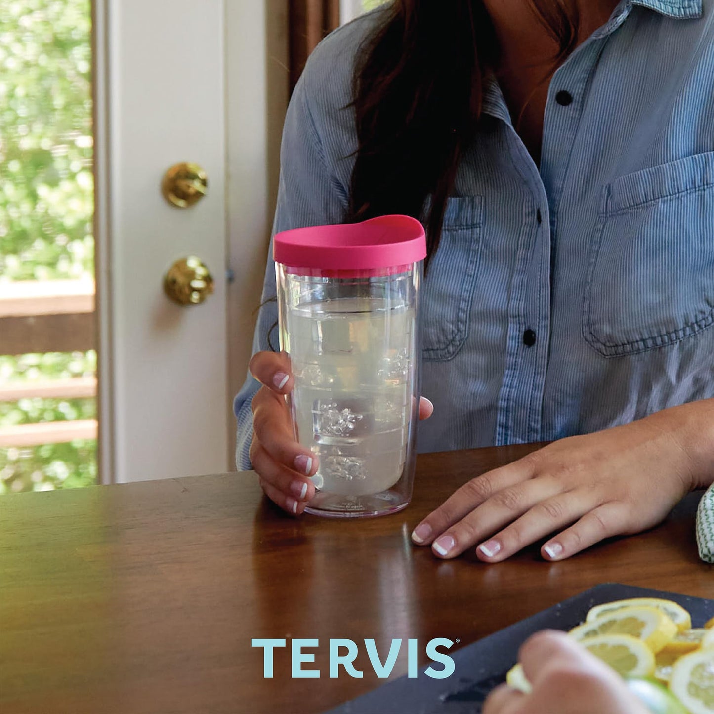 Tervis Christmas Holiday Cardinal and Berry Branches Made in USA Double Walled Insulated Tumbler Travel Cup Keeps Drinks Cold & Hot, 16oz, Classic