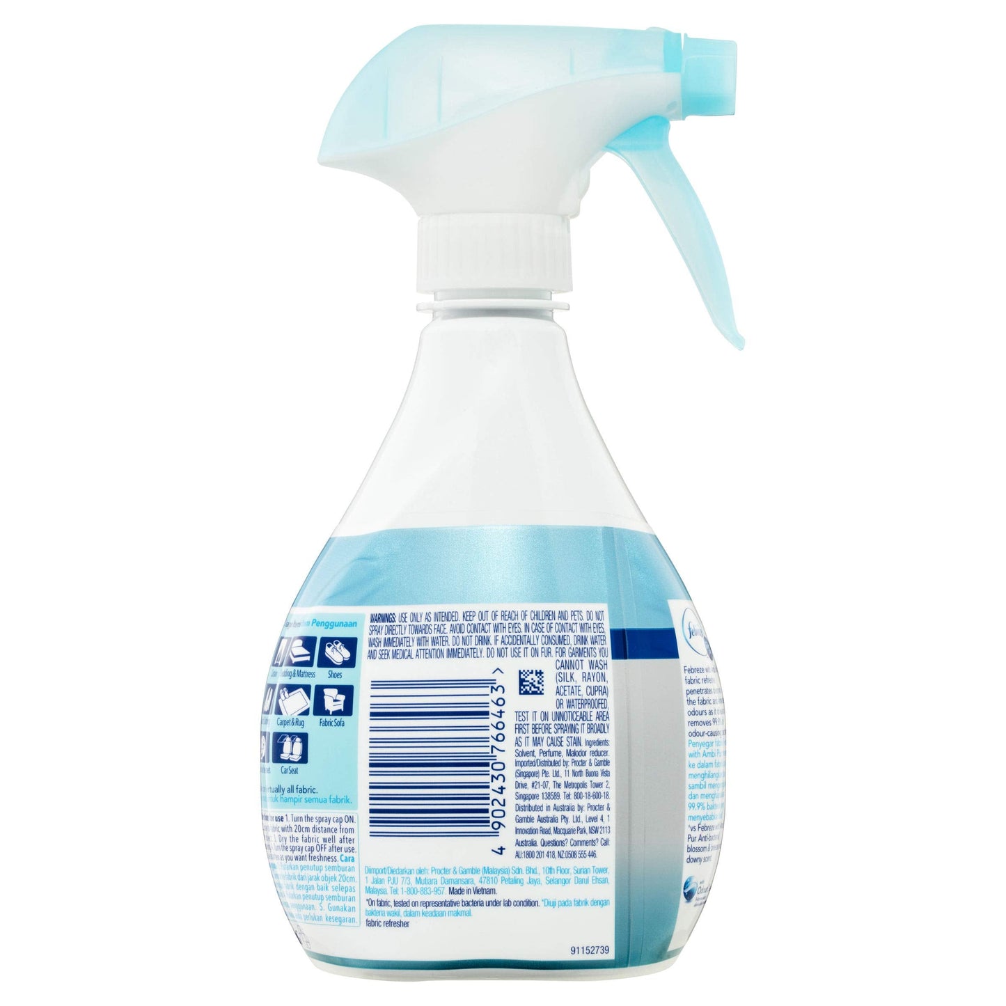 Febreze With Ambi Pur Fabric Spray, Clear, Extra Strength, 370Ml