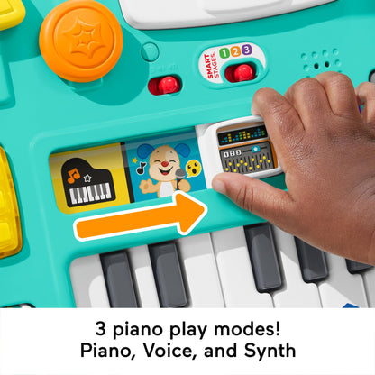 Fisher-Price Baby & Toddler Activity Table, Laugh & Learn Mix & Learn DJ Table, Musical Learning Toy with Lights & Sounds, UK English Version, HTK83