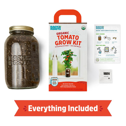 Back to the Roots Cherry Tomato Organic Windowsill Planter Kit - Grows Year Round, Includes Everything Needed For Planting