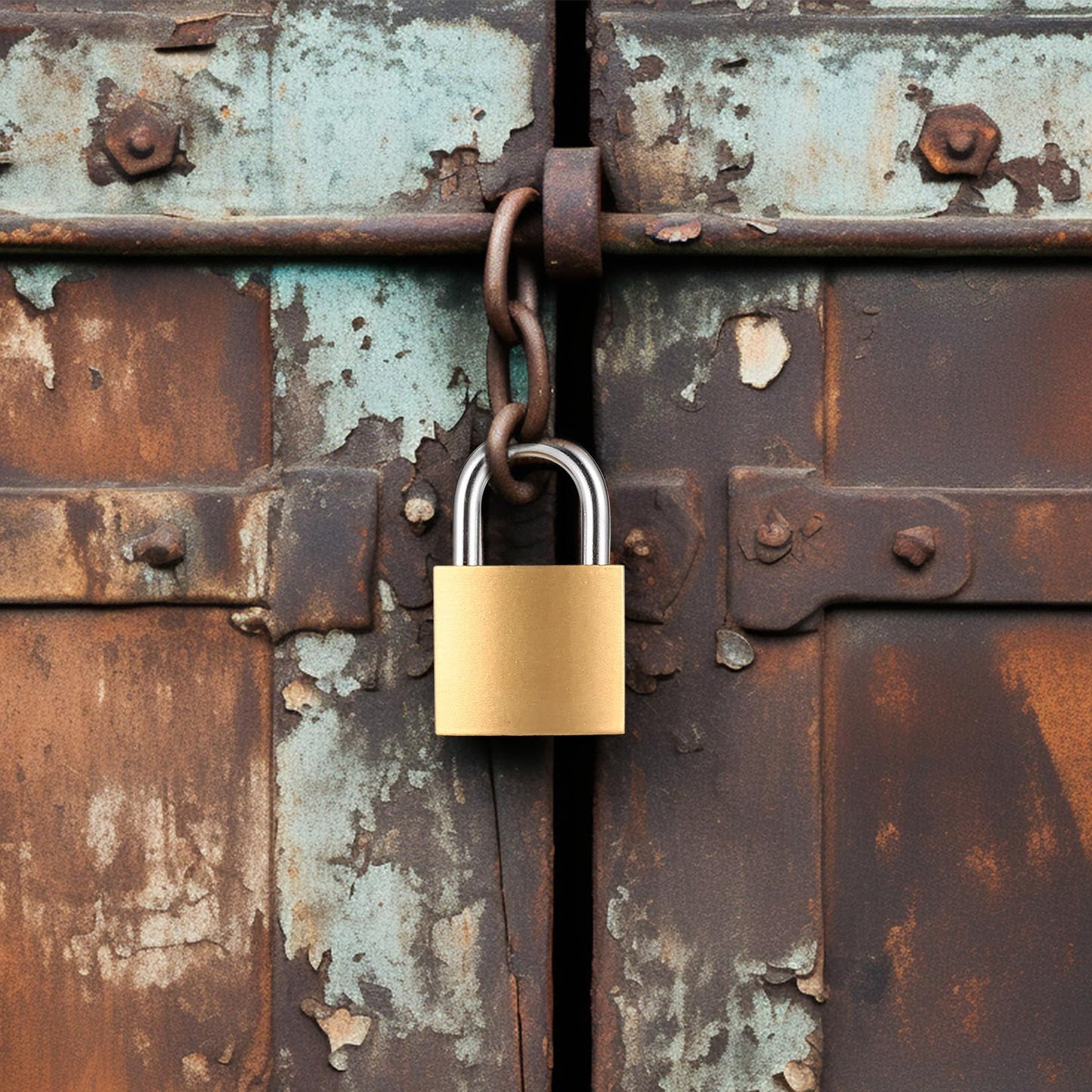 4 Pcs Small Keyed Padlocks with Keys, Pad Locks,Solid Brass Padlock with Key, Lockers Locks with Same Keys for Toolbox, Sheds, Storage Unit, Gym, Fence, Lockers Padlocks