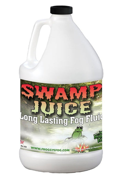 Froggy's Fog Swamp Juice Bottle, Ridiculously Long-Lasting Fog Fluid with 2-3 Hour Hang Time for Professional and Home Haunters, Theatrical Effects, and DJs, 1 Gallon