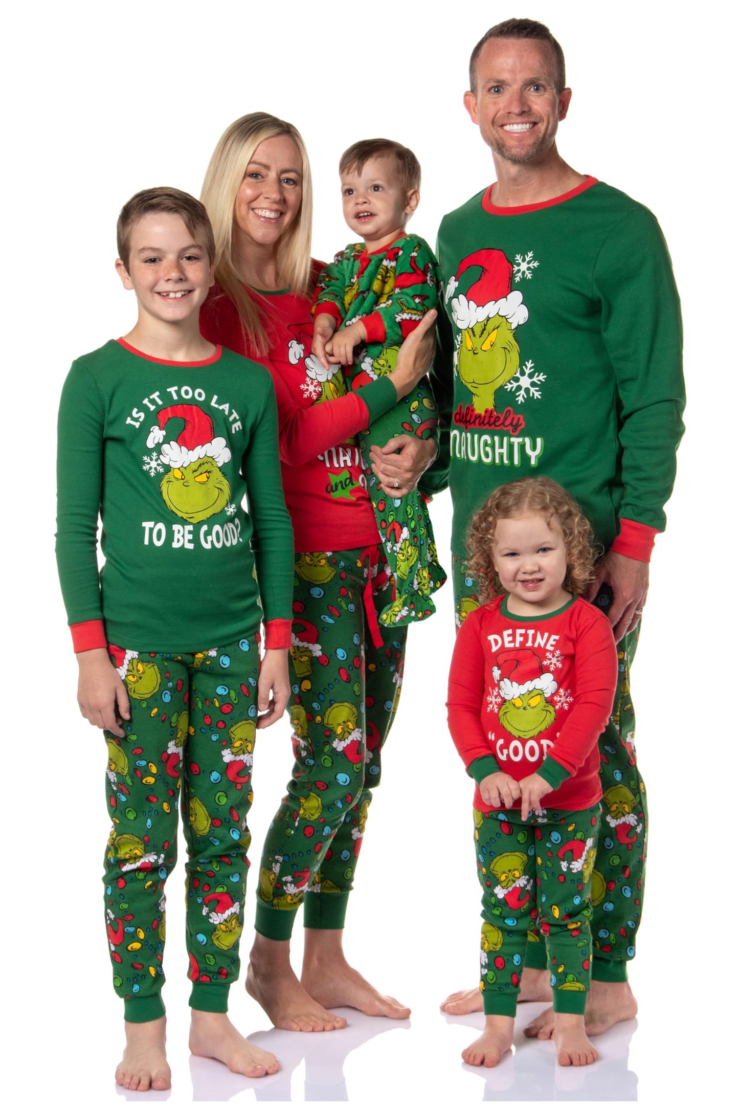 Dr. Seuss How GRINCH Stole Christmas Lights Sleep Pajama Set (Womens', Medium)