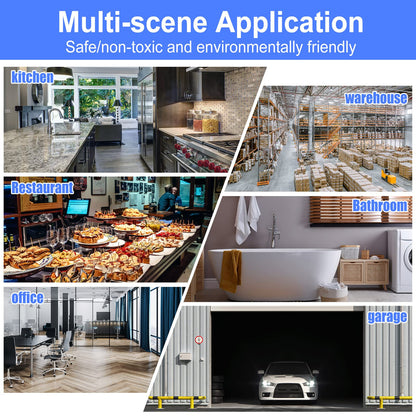 2 Pcs Electric Bug Zapper Indoor Insect Killer with Replacements Bulbs 20W Blue Light Powerful 2800V Attract Fly and Mosquito Traps with Circuit No Load Protection Outdoor Plug in Pest Control