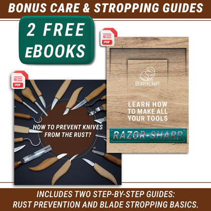 BeaverCraft Whittling Knife C2 6.5" - Wood Chip Carving Knife for General Purpose - Detail Whittling Knives Carbon Steel - Wood Carving Tools for Beginners