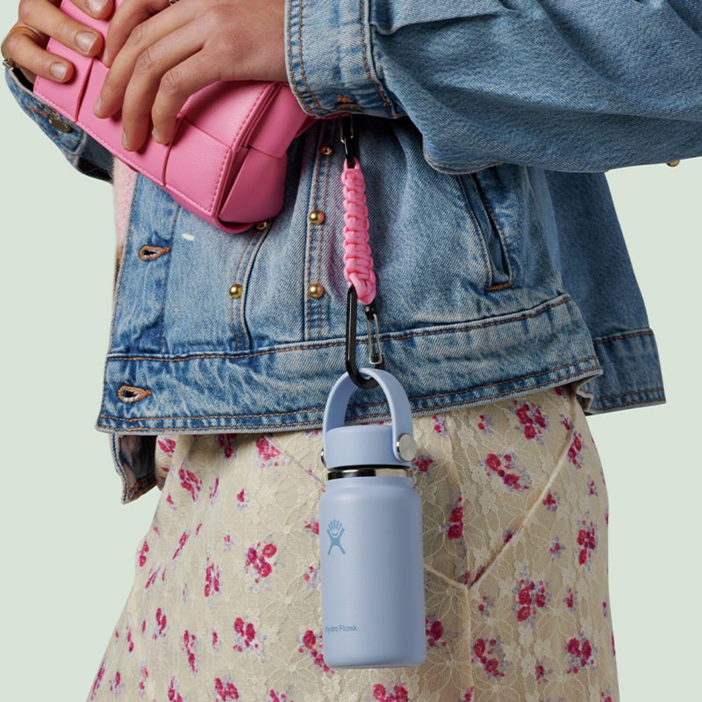 Hydro Flask Micro Bottle - Insulated Mini Leak Proof Flask for Purse or Pocket in 6.7 Oz Trillium Pink