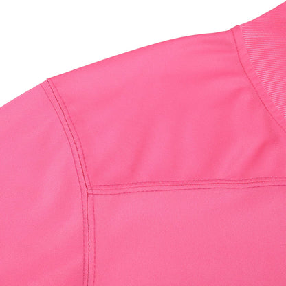 Pullonsy Plain Blank Football Jerseys for Men Mom Family Halloween Shirts Team Sport Tops Outfits Black Stripes Pink Jersey Size 2X-Large