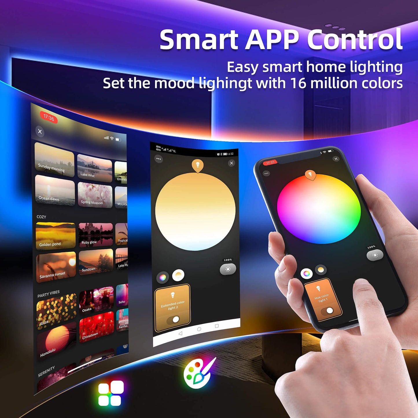 GIDERWEL 32.8ft ZigBee RGBW LED Strip Lights Smart Dimmable Kit with ZigBee 3.0 Controller,Work with Hub Bridge Echo Plus for APP/Alexa Voice Control RGB Warm White RGBWW LightStrip Ambiance Lighting