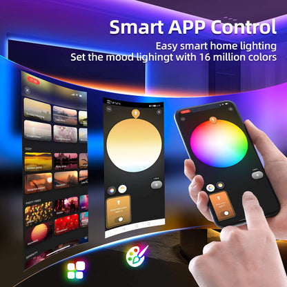 GIDERWEL 32.8ft ZigBee RGBW LED Strip Lights Smart Dimmable Kit with ZigBee 3.0 Controller,Work with Hub Bridge Echo Plus for APP/Alexa Voice Control RGB Warm White RGBWW LightStrip Ambiance Lighting