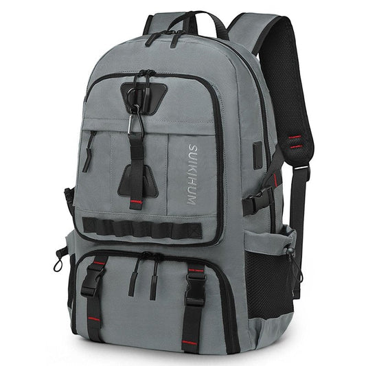 SUIKIHUM Travel Backpack 35L TSA Approved Carry on Backpack with Shoe Compartment & Wet/Dry Separation, Laptop Bag Fits 18.4 Inch Computer, Water Resistant Backpack for Men Women, Grey