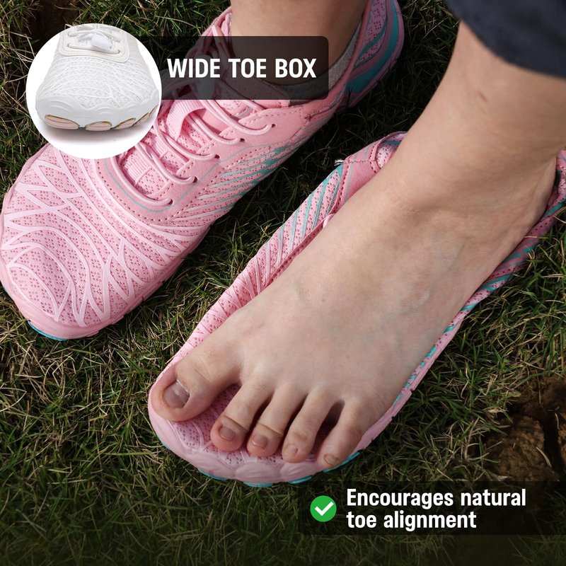 2026 New Barefoot Shoes for Women Mens,Hiking Barefoot Shoes Womens Footwear,Comfortable & Non-Slip Barefoot Vitality Shoe Women's Athletic Footwear,Wide Toe Box Water Shoe for Women Men White
