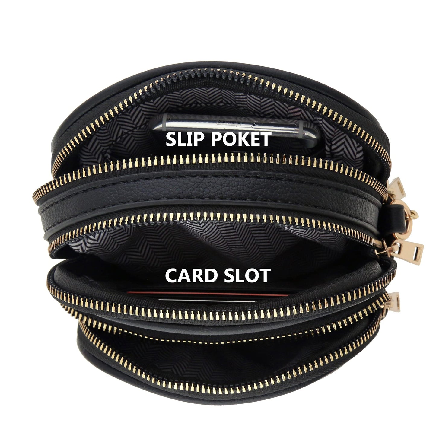 FashionPuzzle Multi Pocket Casual Crossbody Bag