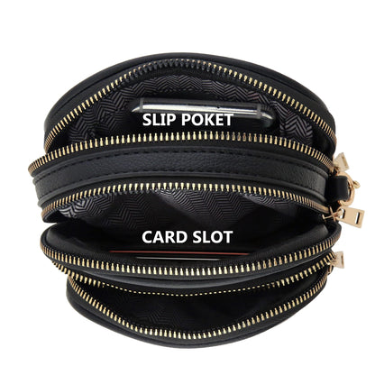 FashionPuzzle Multi Pocket Casual Crossbody Bag