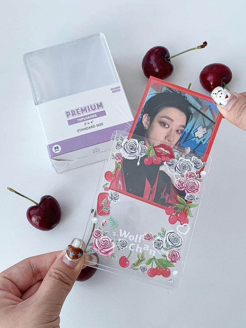 Mandu Deco Toploaders for Kpop Album Photocards - PVC Free, 3" x 4" | Pack of 25