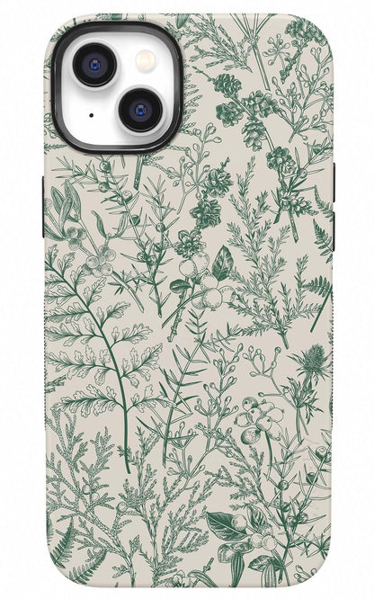 Casely iPhone 14 Plus Case | Sage Garden | Green Floral | Compatible with MagSafe | Bold Protective Design