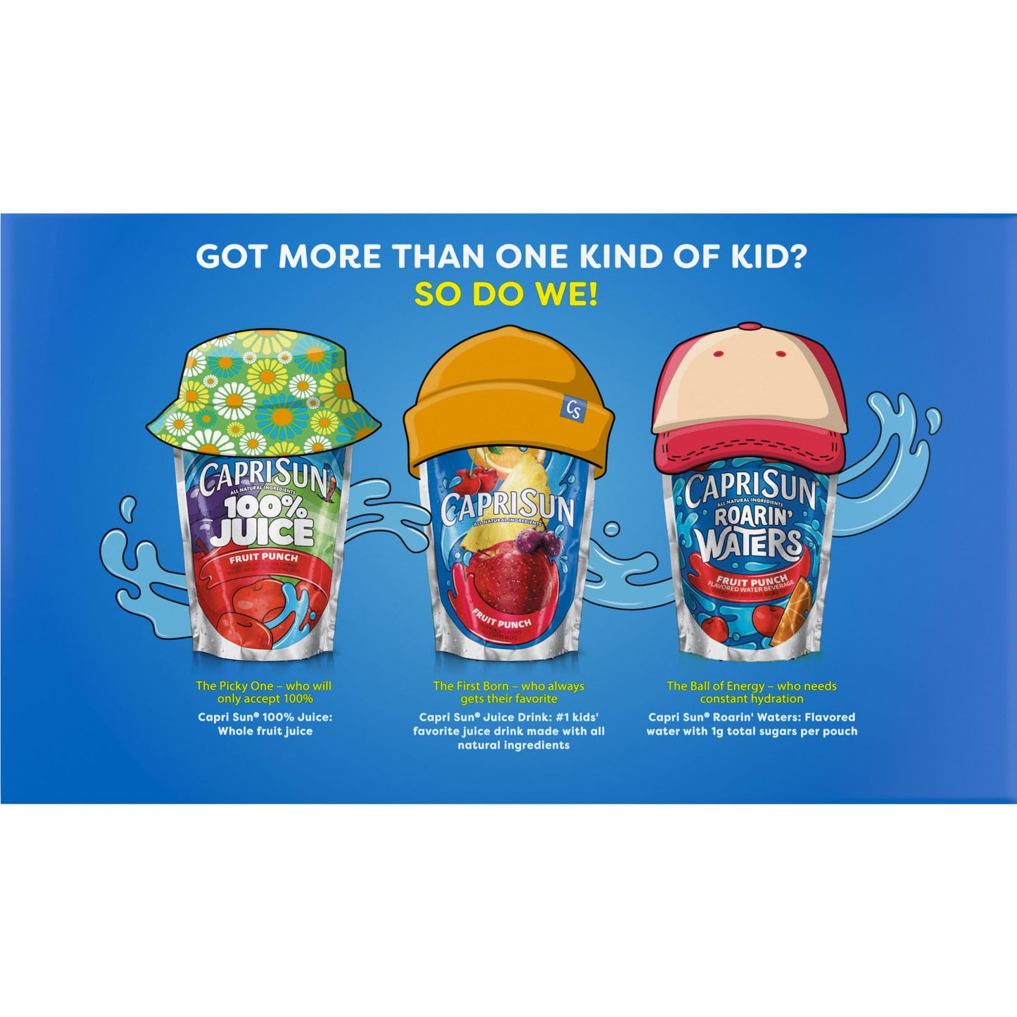 Capri Sun Pacific Cooler Mixed Fruit Flavored Juice Drink Blend, 10 ct Box, 6 fl oz Pouches