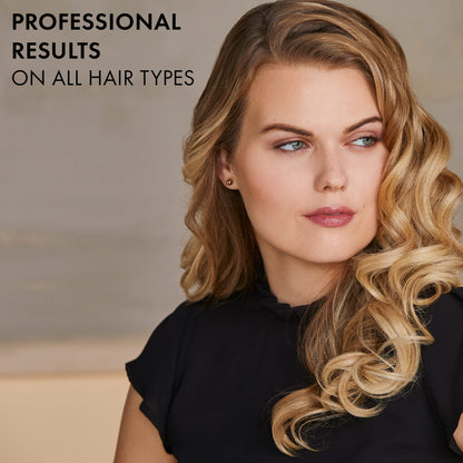 HOT TOOLS Pro Artist Nano Ceramic Curling Iron/Wand | For Smooth, Shiny Hair (1” in) Black/White