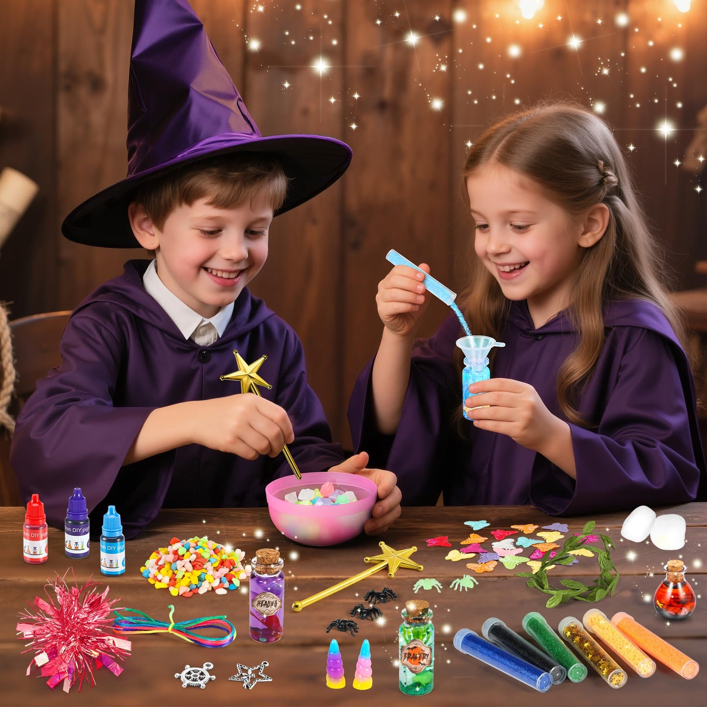 Subtail Potion Making Kit Children - Craft Kits for Kids - Christmas Gifts for 6 7 8 9 10 Year Olds Girls - Potions Kits for Kids Girls Toys Age 6 7 8 9 10 - Best Halloween Gifts Magic Kid Craft Kit