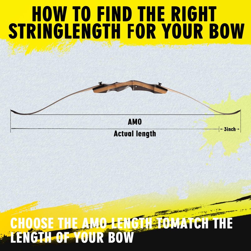 LWANO D97 Flemish Twist Bow String, 54-70in, 16 Strands