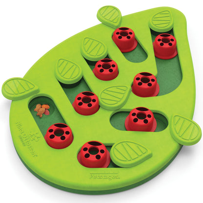Catstages Buggin' Out Puzzle & Play, Interactive Treat Puzzle Cat Toy 13 in x 9.5 in, Green