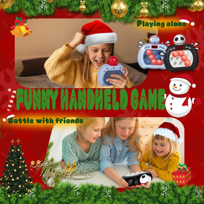 2pcs Halloween Pop Push Game Light Up Fidget Toy,Halloween Toys for Boys Grils Teens Age 3-12,Pop Bubble Sensory Toys,Halloween Party Favors Halloween Trick or Treat Gifts (Black-Blue)