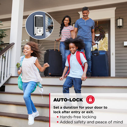 Kwikset Halo Wi-Fi Smart Lock, Keyless Entry Front Door Touchscreen Deadbolt, App Control, Grade AAA Certified, Easy Install No Hub, Venetian Bronze Finish, Digital Remote Lock