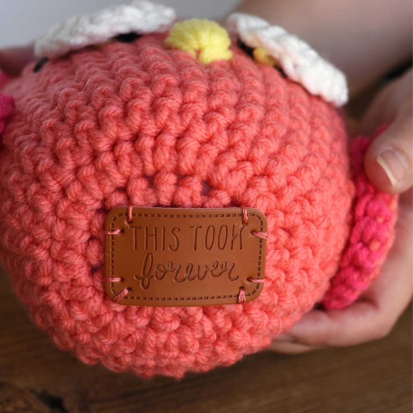 Boye Sarcastic Leather Handmade Labels for Crafts, Knitting, and Crocheting, 6 Pack