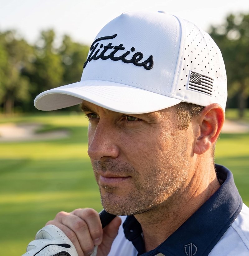 Funny Golf Hat Gifts for Men, USA Funny Golf Cap with USA Flag, Gift Party, Birthdays, Wedding Gifts One-Size Fits All (US, Alpha, One Size, White Hat with Flag)