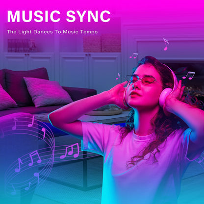 GUPUP Smart WiFi Led Lights 100 ft, Compatible with Alexa and Google Assistant Devices, Voice Control, Music Sync Color Changing Strip Lighting, App&Remote Controlled Indoor Light for Bedroom, Party