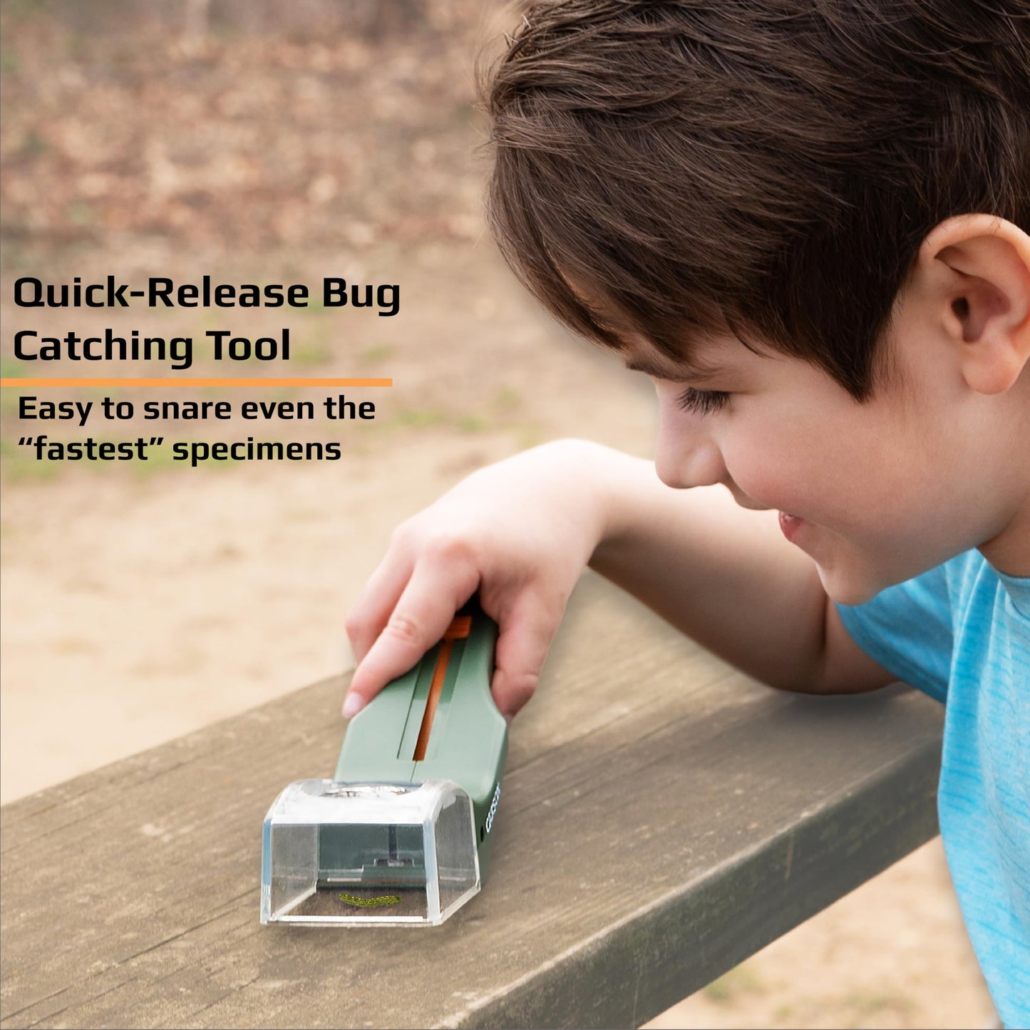 Carson BugView 5x Magnifier Quick-Release Bug Catching Tool, Stem Educational Toy for Kids and Adults (HU-10)