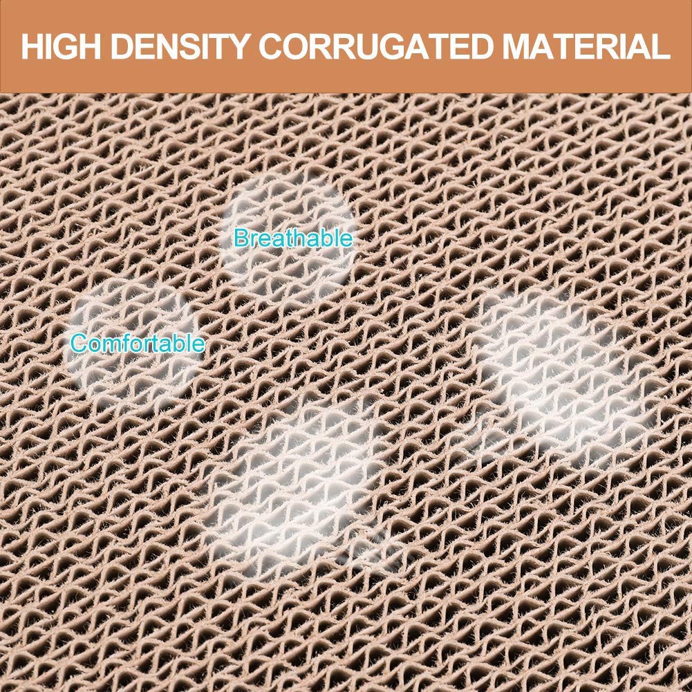 HALOVIE Large Size Cat Scratcher Bed, 20 Inch Cat Scratch Pad Cardboard Sofa Kitten Scratching Board Lounge Couch for Indoor Cats